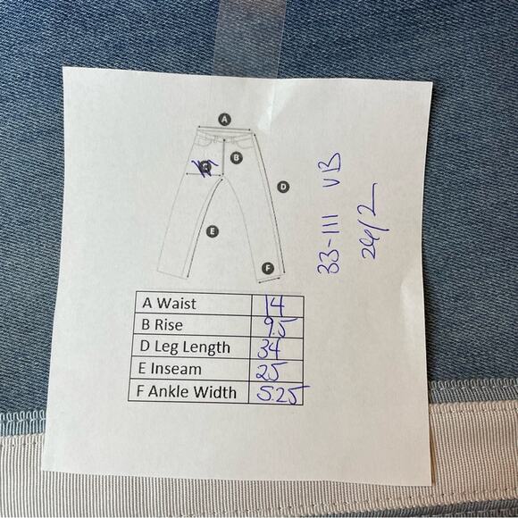 VERONICA BEARD DEBBIE SKINNY HIGH RISE BUTTON FLY BLUE CUT #305 - 28 / 6 - Picture 8 of 8